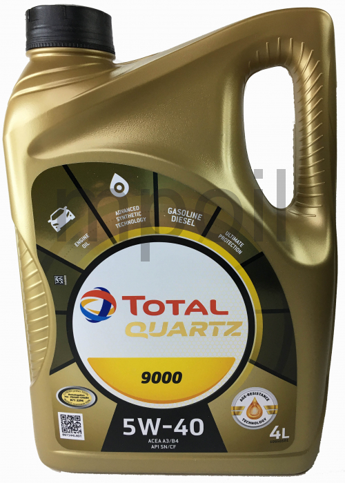 Масло TOTAL QUARTZ 9000 5w-40 (4л.)