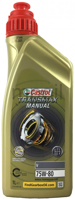 Масло трансм. CASTROL Manual V 75W-80 1л (Syntrans V FE) 15D7F9