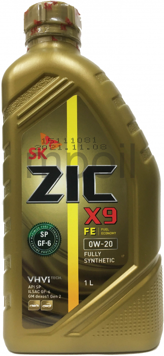 Масло ZIC X9 FE 0W20 1л