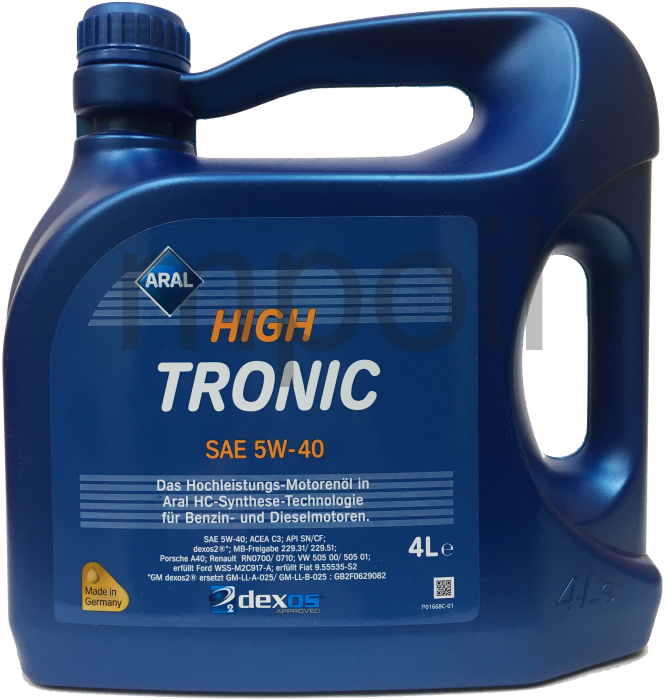 Масло Aral High Tronic 5W-40 4л