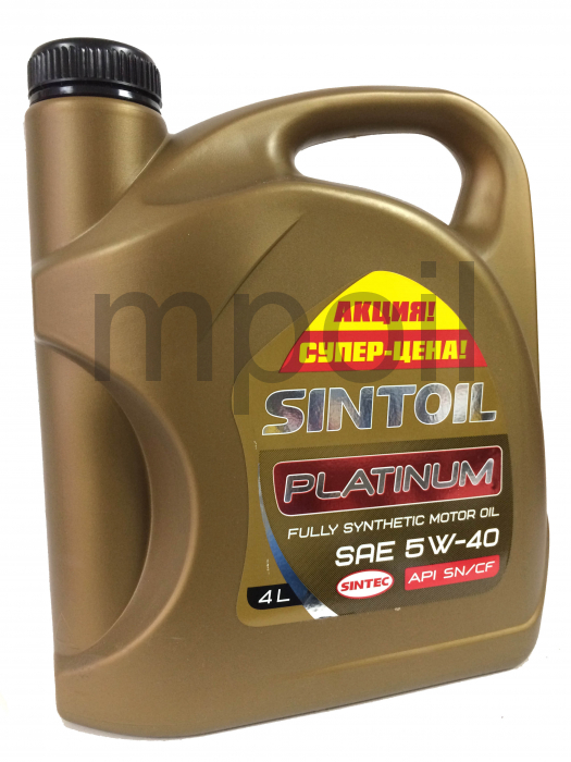Масло Sintec Платинум 5W-40 синт. API SN/CF  4л