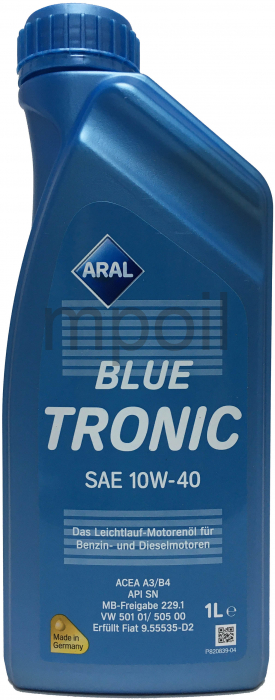 Масло Aral Blue Tronic 10W-40 1л п/с